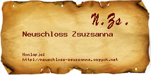 Neuschloss Zsuzsanna névjegykártya